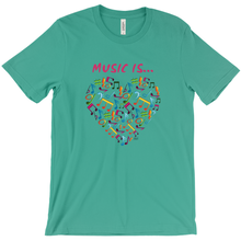 Load image into Gallery viewer, T-Shirt-Unisex-Music is Love