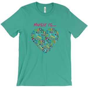 T-Shirt-Unisex-Music is Love