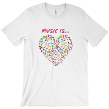 Load image into Gallery viewer, T-Shirt-Unisex-Music is Love