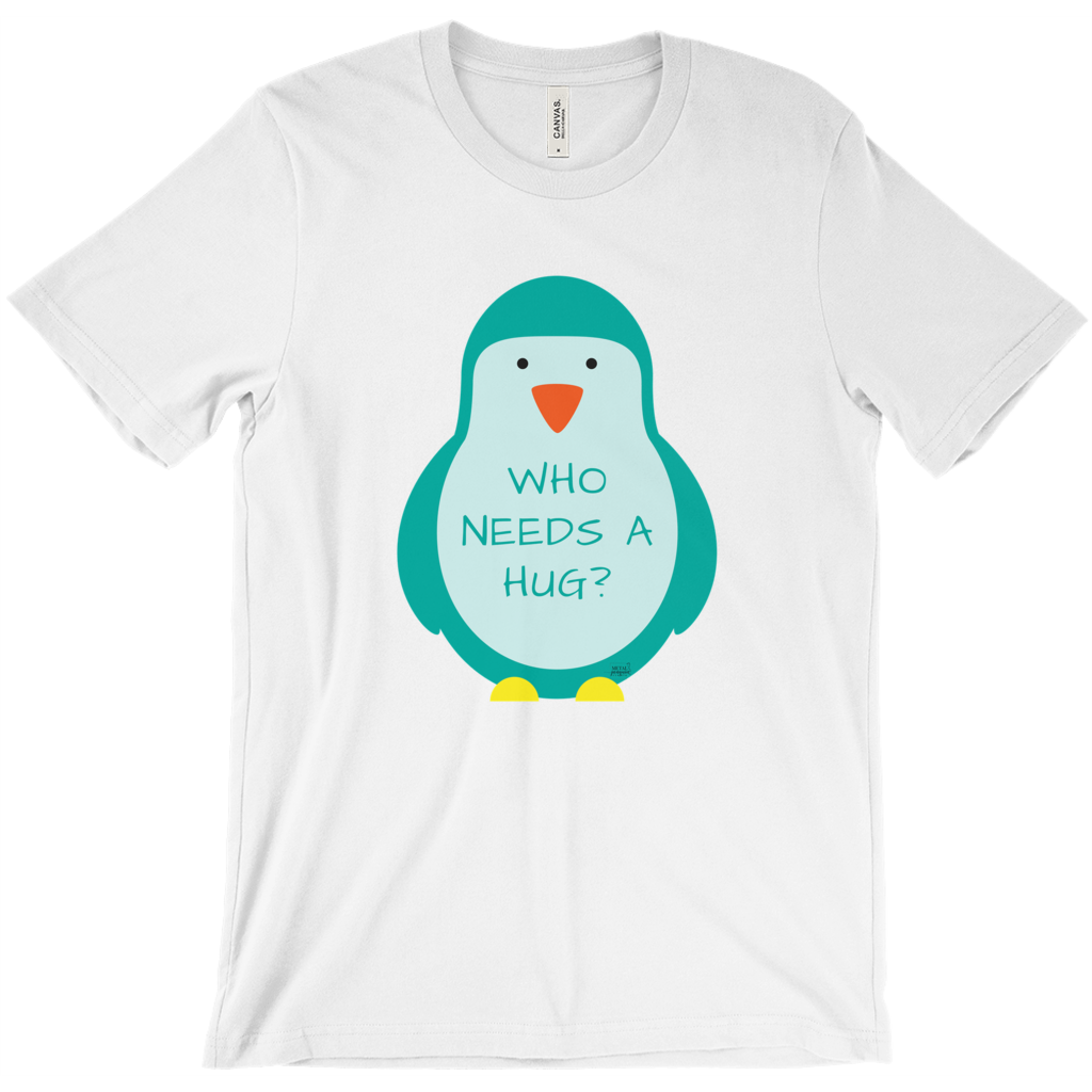 T-Shirt-Hug a Penguin – MetalPenguinStudio