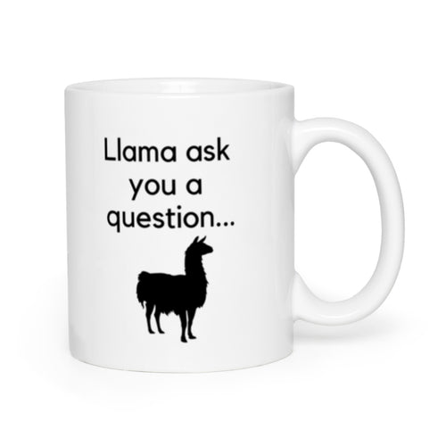 Mugs-Llama Ask a Question-11 oz